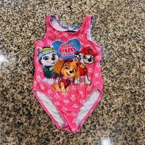 Nickelodeon Kids Pink Swimwear with Cartoon Characters Size 3T